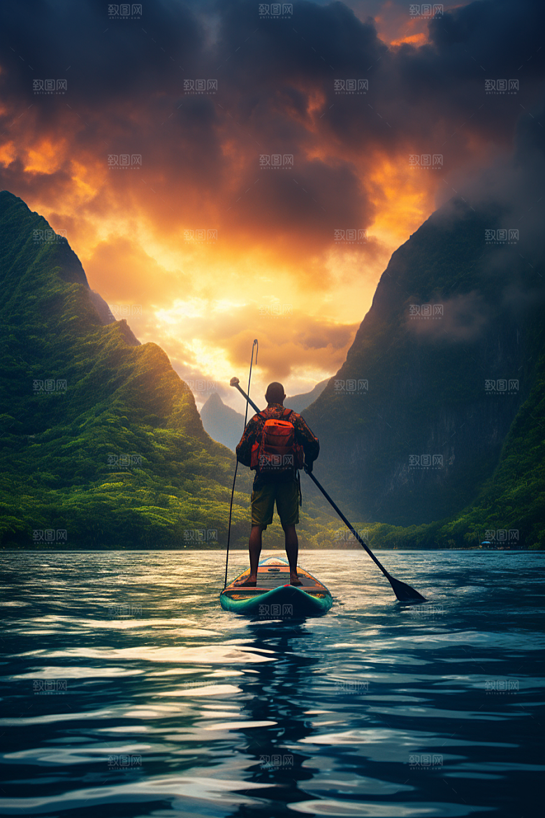 浆板运动高清户外摄影图