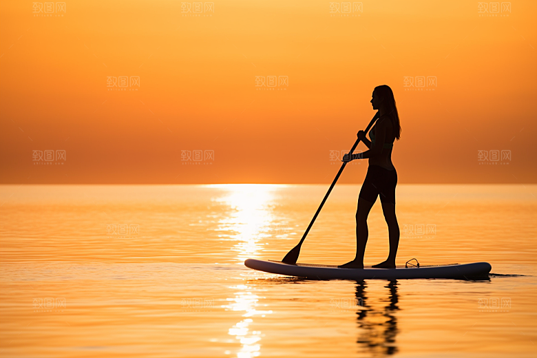 浆板运动自然湖泊河流摄影图