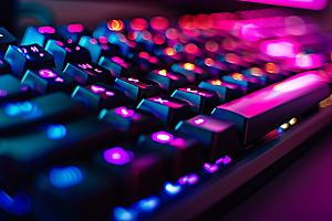 电脑键盘机械键盘光效素材