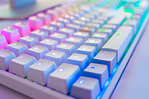 电脑键盘彩色电脑配件素材