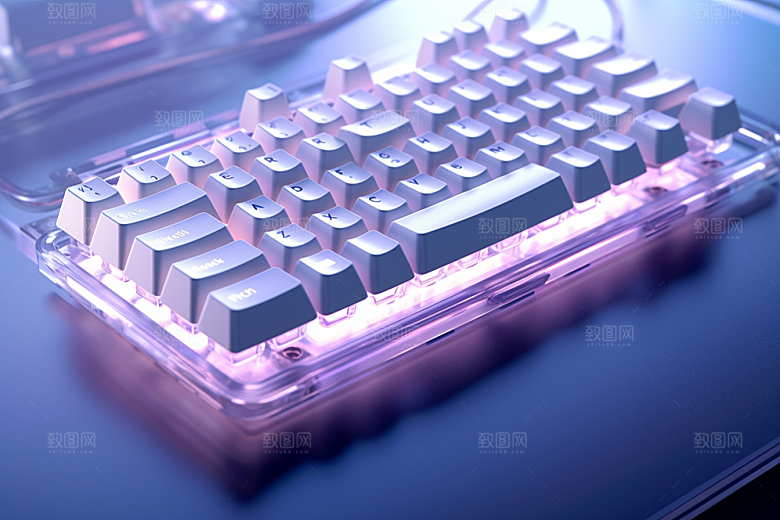 电脑键盘科技感外设素材