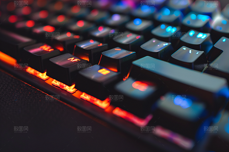 电脑键盘光效RGB素材