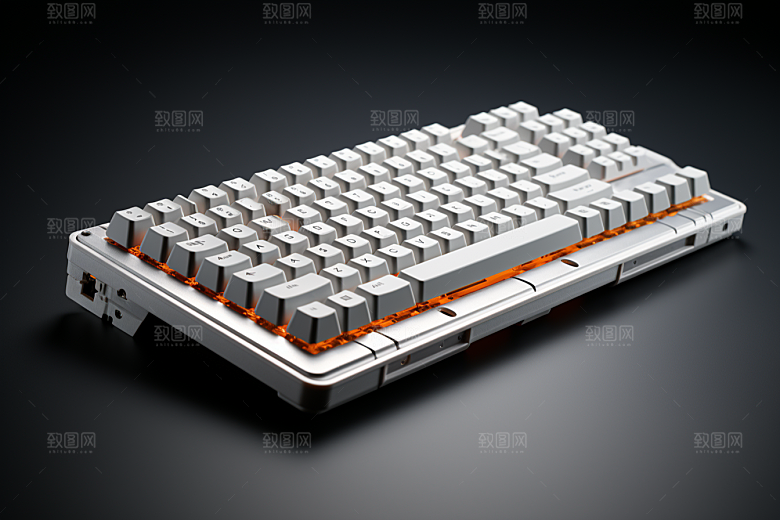 电脑键盘机械键盘科技感素材