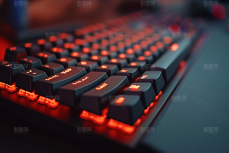 电脑键盘游戏机械键盘素材
