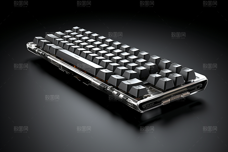 电脑键盘RGB游戏素材