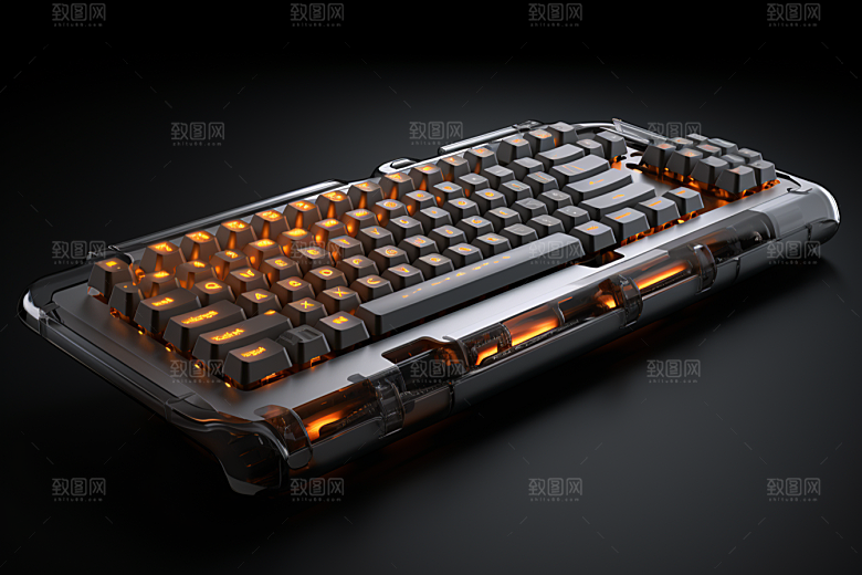 电脑键盘游戏RGB素材