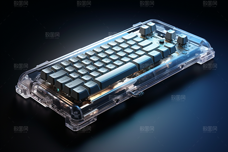 电脑键盘光效RGB素材