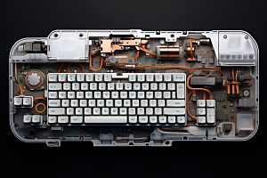 电脑键盘电竞科技感素材