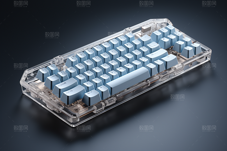 电脑键盘高清RGB素材