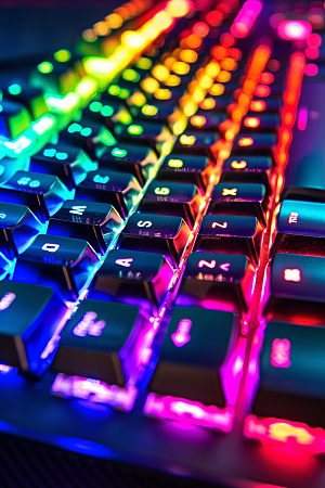 电脑键盘RGB时尚素材