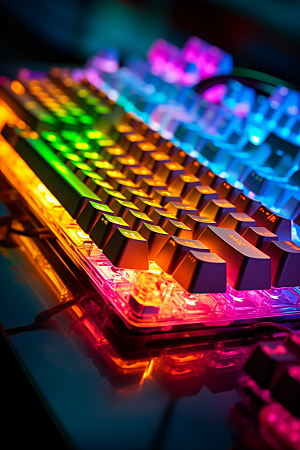 电脑键盘外设RGB素材