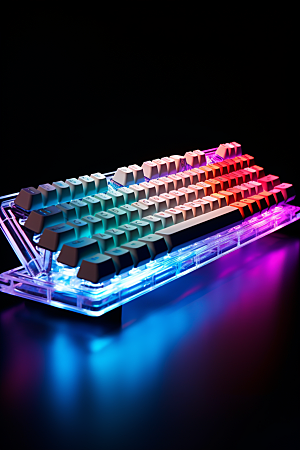 电脑键盘高清RGB素材