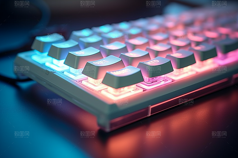 电脑键盘游戏RGB素材