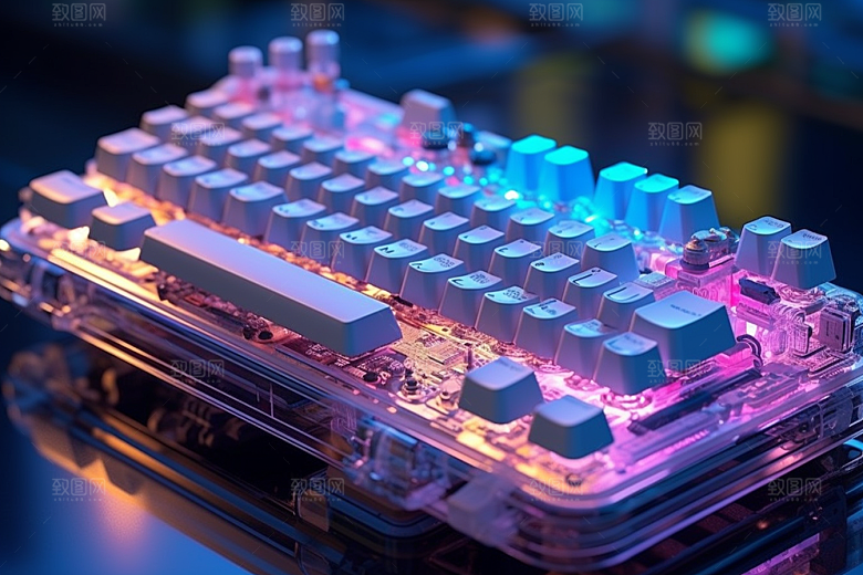 电脑键盘游戏光效素材