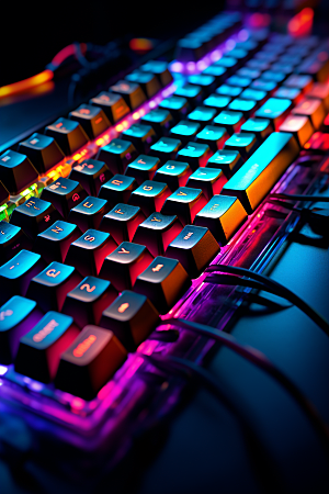 电脑键盘外设彩色素材