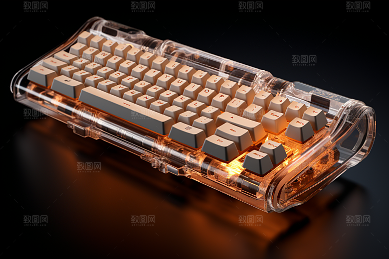 电脑键盘机械键盘彩色素材