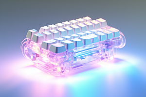 电脑键盘RGB机械键盘素材