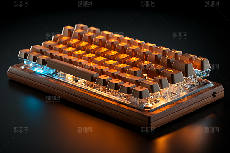 电脑键盘光效游戏素材
