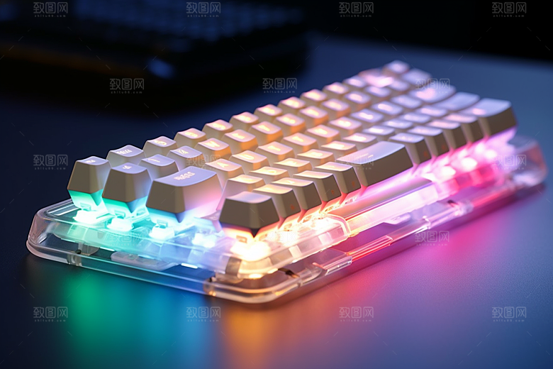 电脑键盘电竞高清素材
