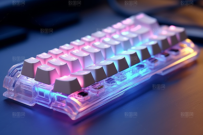 电脑键盘光效RGB素材