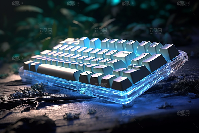 电脑键盘游戏机械键盘素材