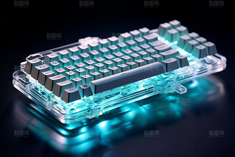 电脑键盘光效游戏素材