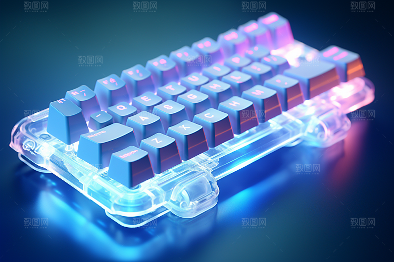 电脑键盘光效电竞素材
