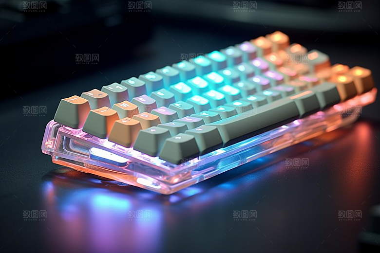 电脑键盘游戏RGB素材