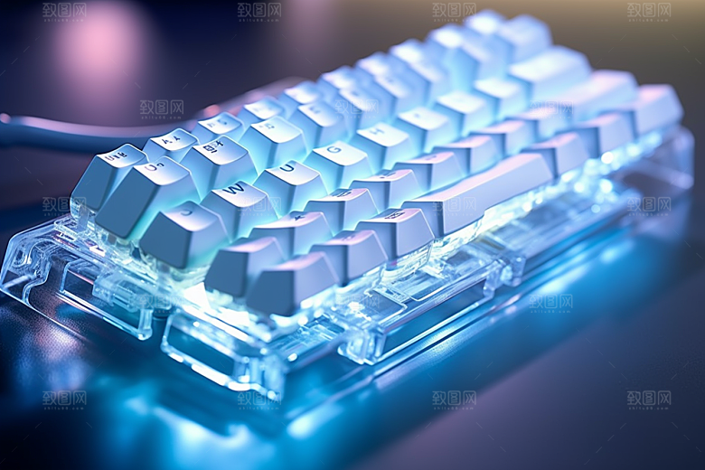 电脑键盘机械键盘电竞素材