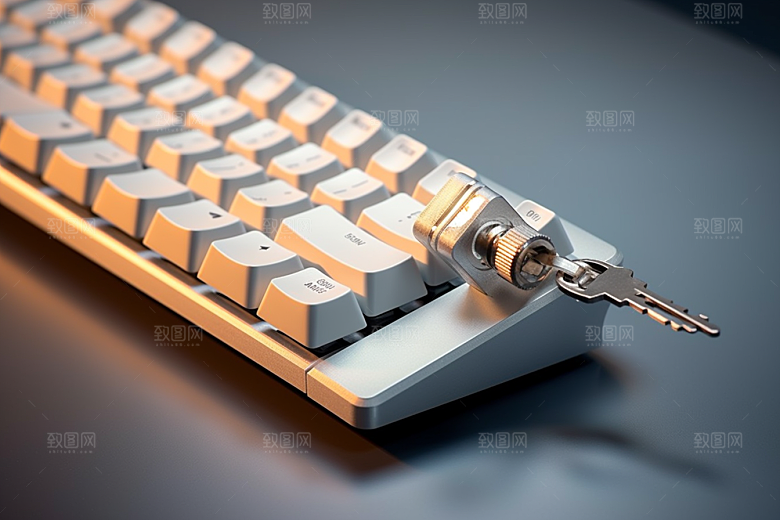 电脑键盘光效时尚素材