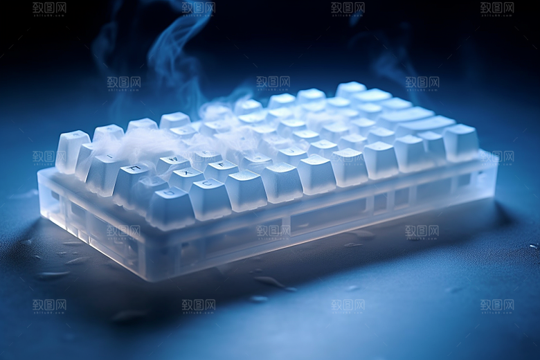 电脑键盘游戏科技感素材