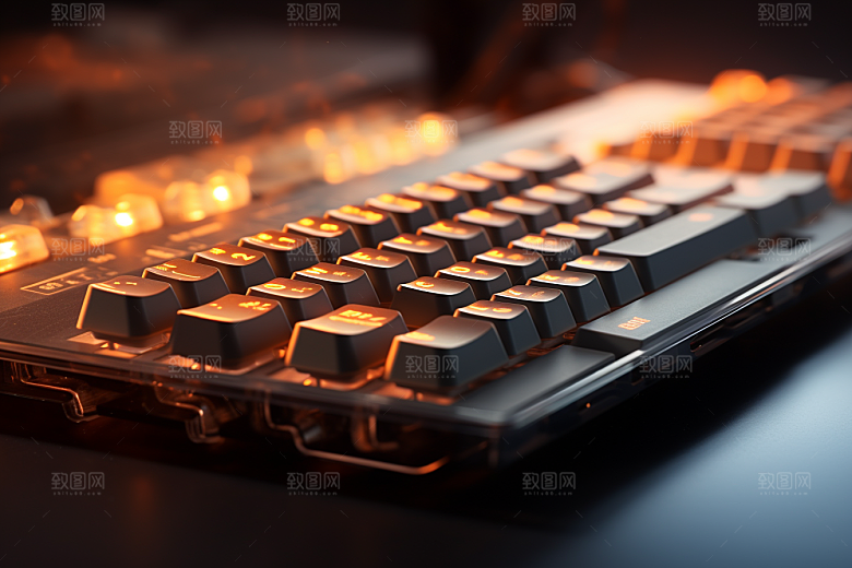 电脑键盘RGB电竞素材