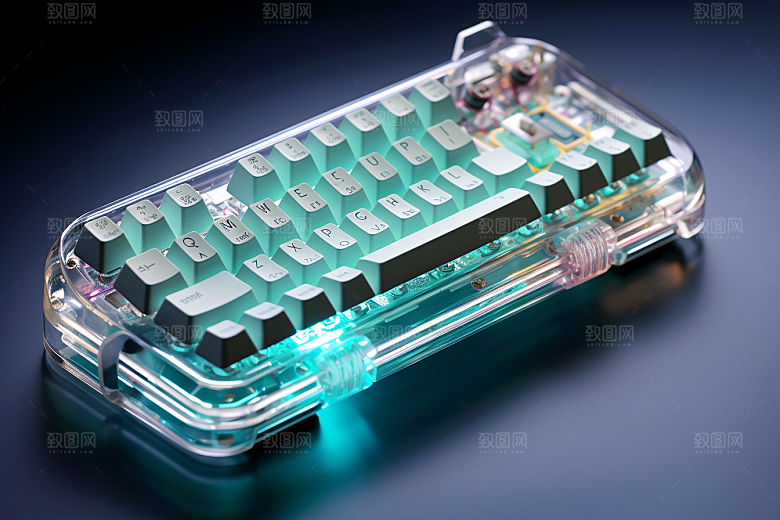 电脑键盘光效外设素材