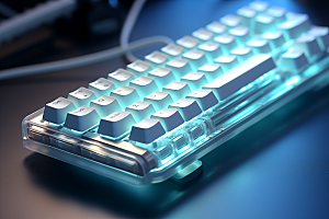 电脑键盘彩色游戏素材