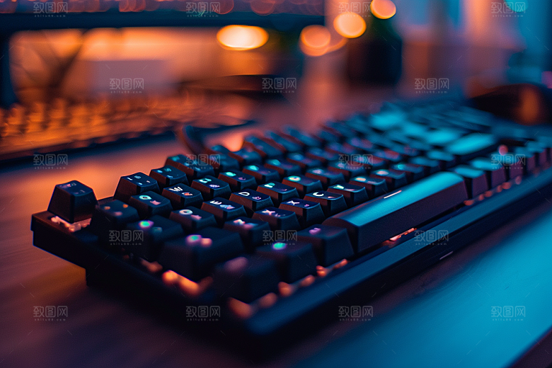 电脑键盘外设彩色素材