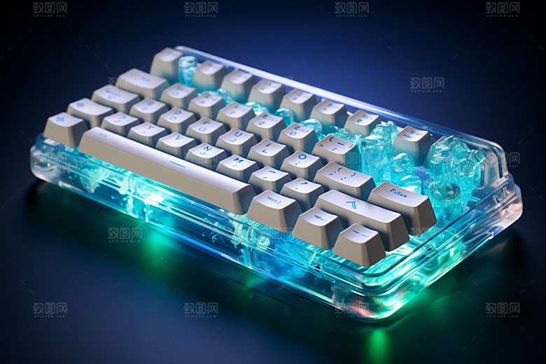 电脑键盘光效外设素材