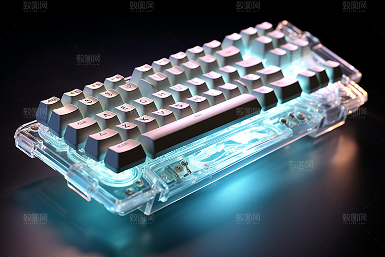 电脑键盘光效RGB素材
