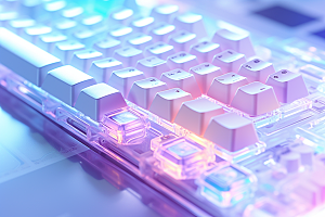 电脑键盘RGB电脑配件素材