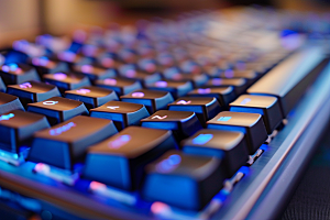 电脑键盘彩色电竞素材