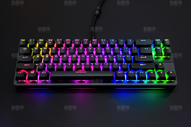 电脑键盘光效RGB素材