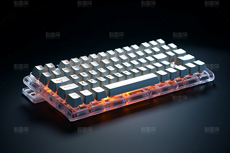 电脑键盘外设科技感素材