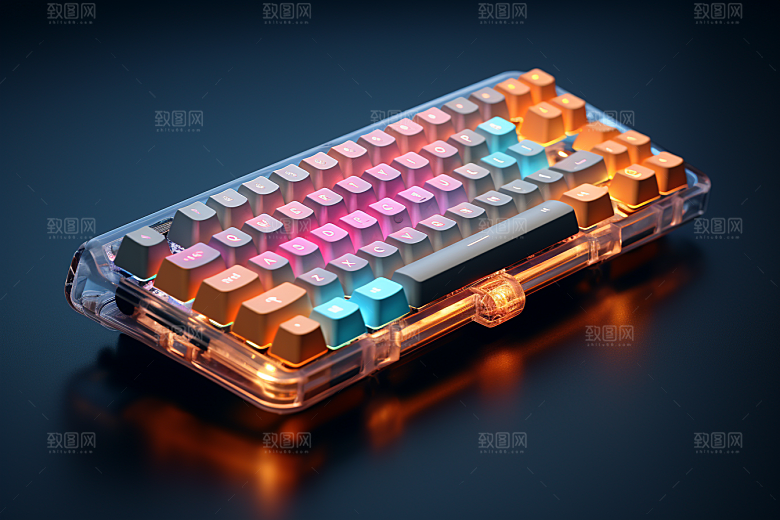 电脑键盘游戏RGB素材