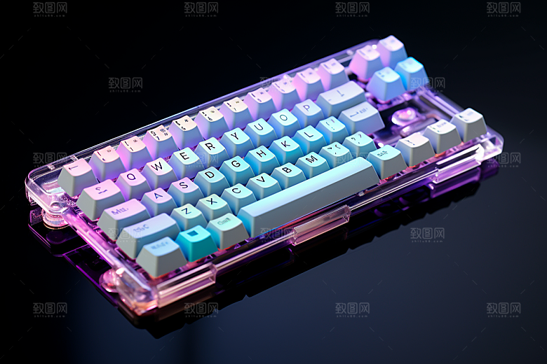 电脑键盘机械键盘光效素材