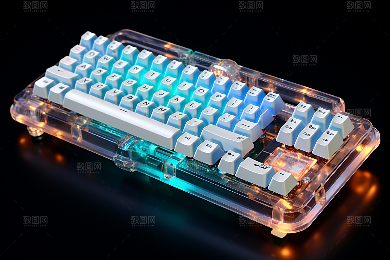 电脑键盘光效外设素材