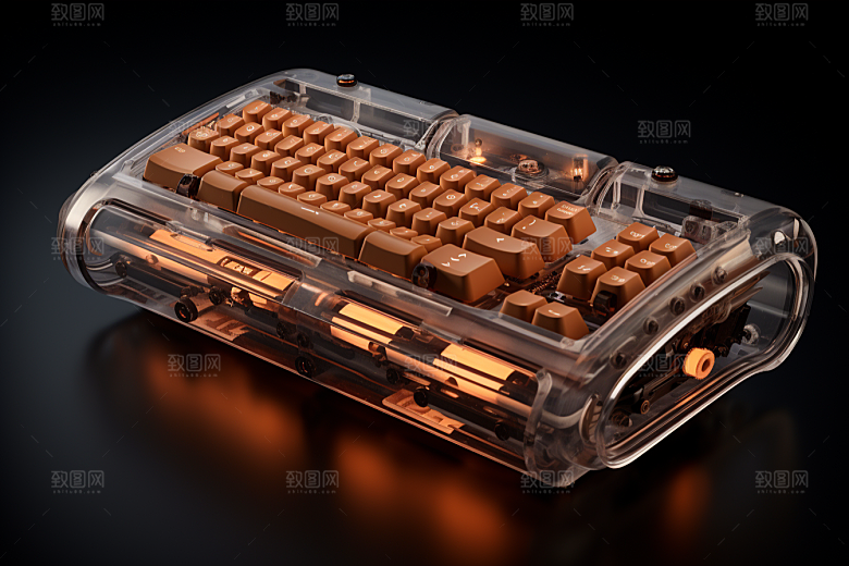 电脑键盘彩色RGB素材