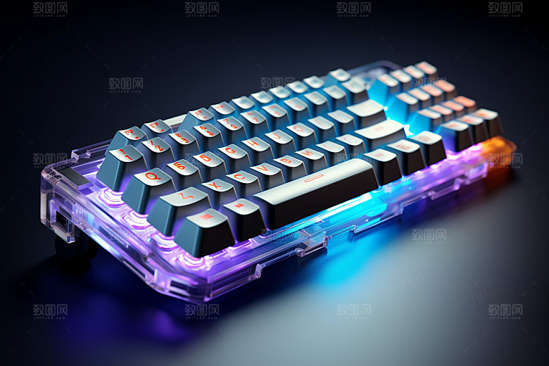 电脑键盘游戏机械键盘素材