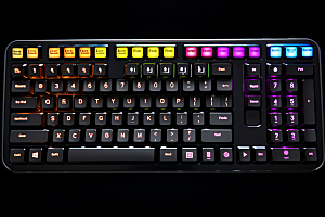 电脑键盘RGB游戏素材