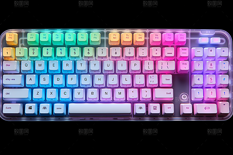 电脑键盘机械键盘科技感素材