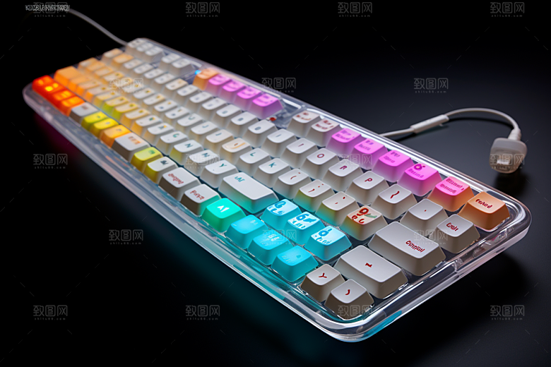 电脑键盘高清光效素材