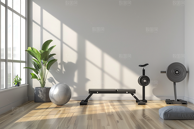 健身房室内高清摄影图